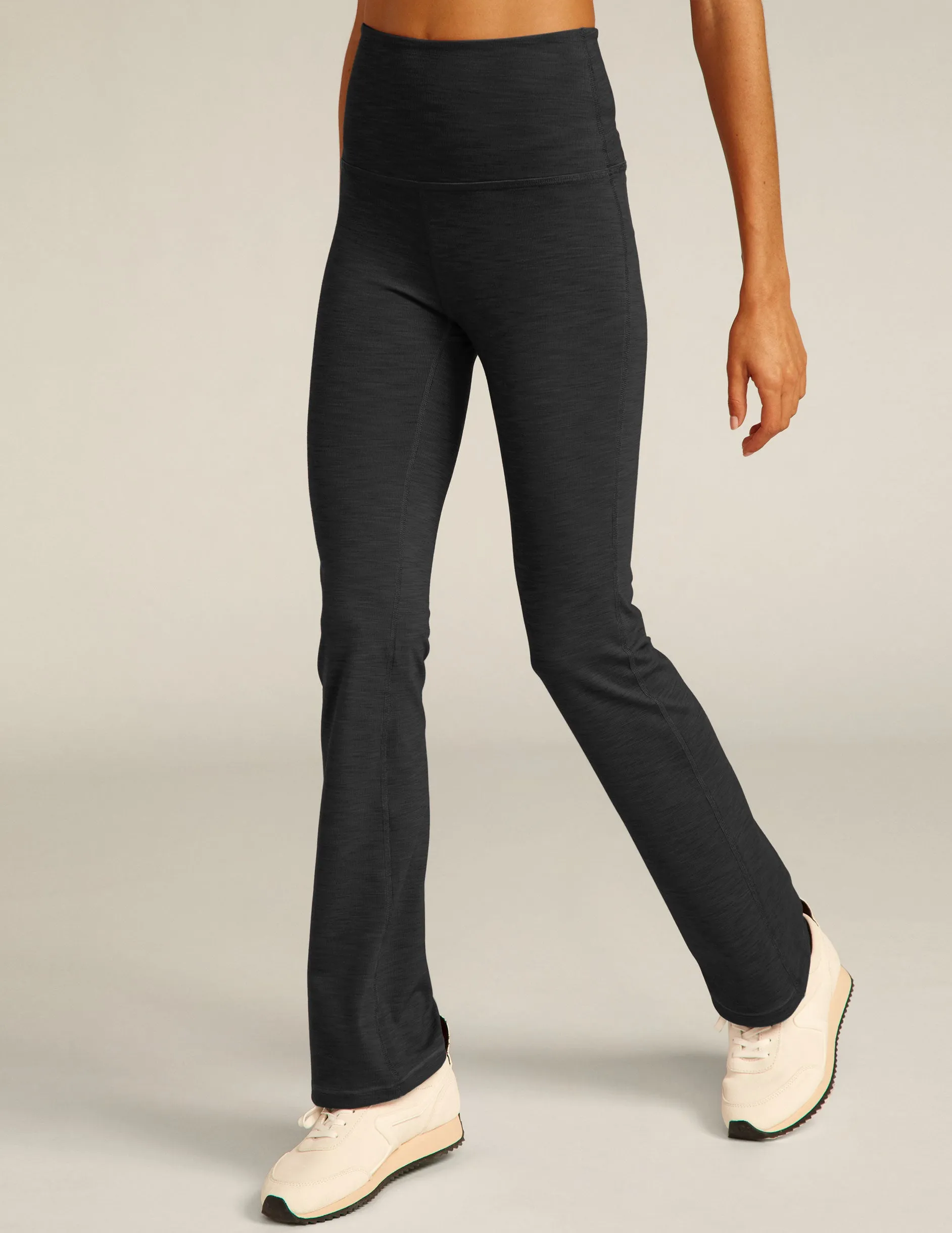 Heather Rib High Waisted Practice Pant