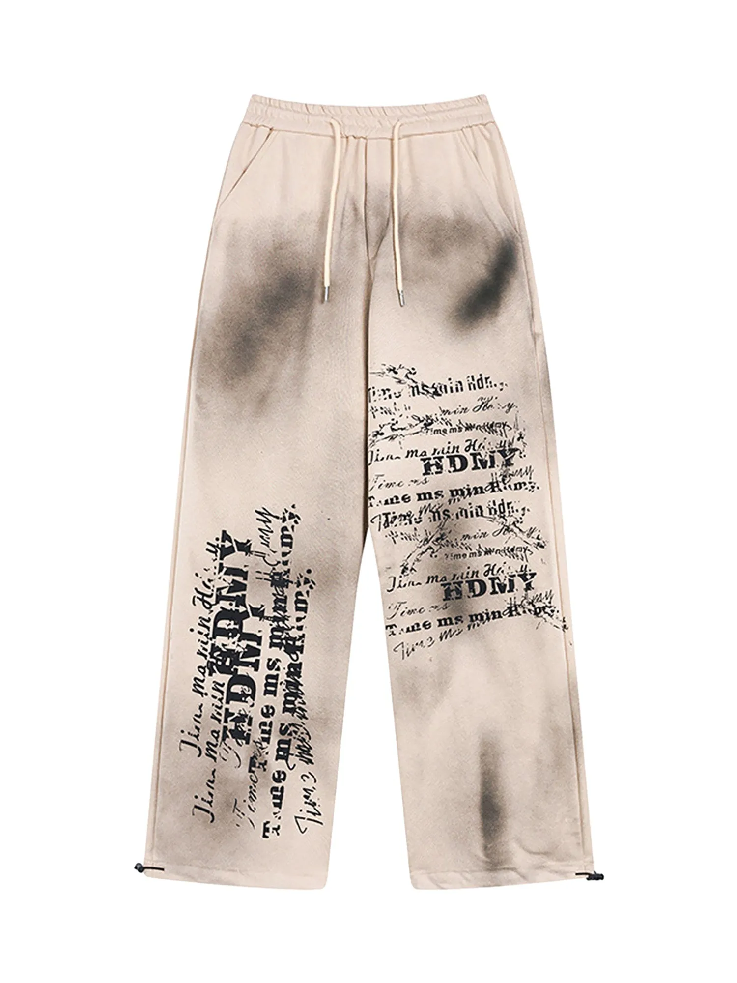 High Street Spray Printed Casual Sweatpants