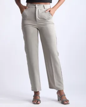 HIGH WAIST STRAIGHT FIT PANTS