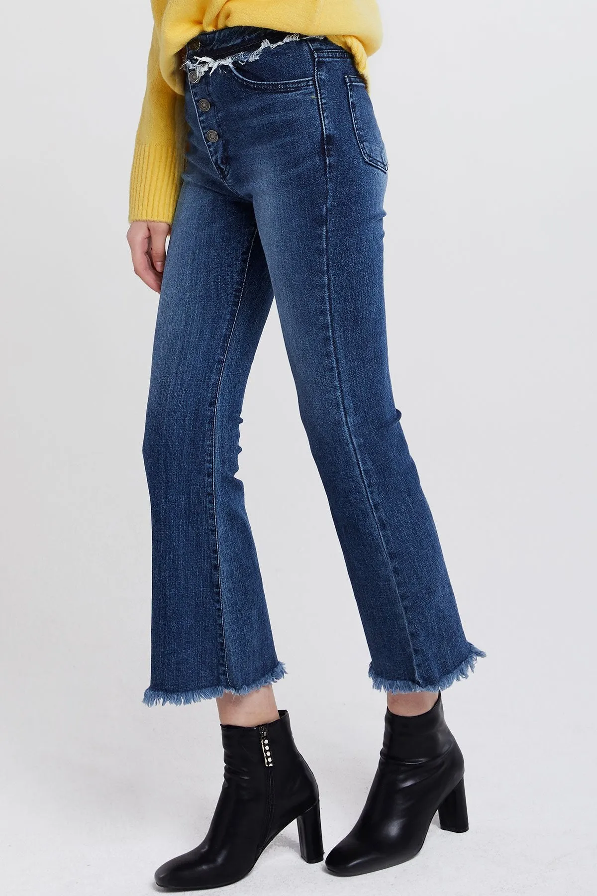 Holly Fringed Flare Jeans