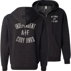 Hoodie - Zip Up: "Independent AF"