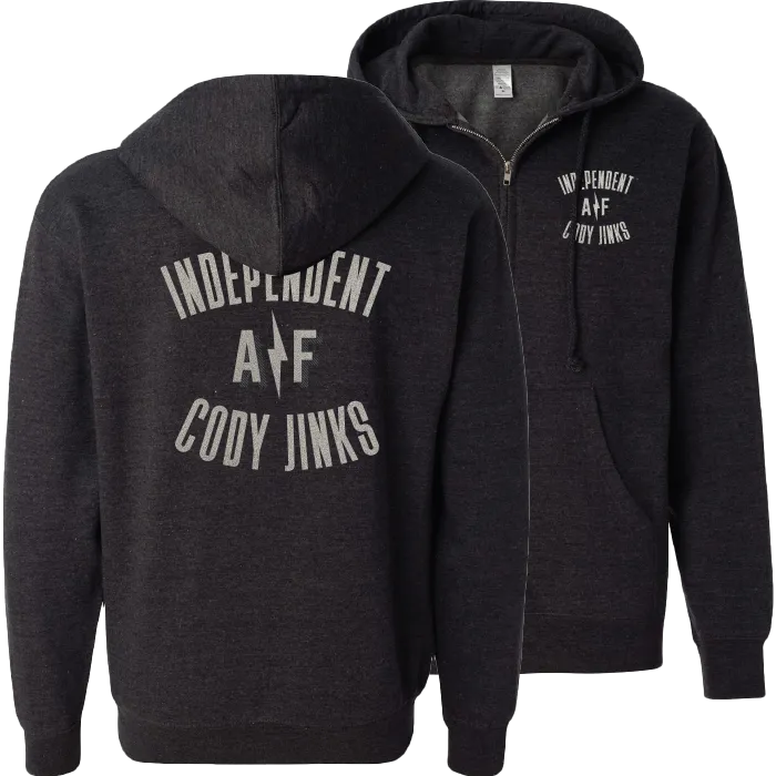 Hoodie - Zip Up: "Independent AF"