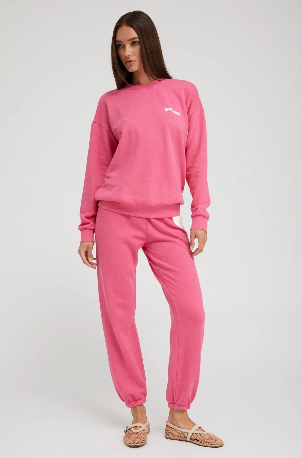 Hot Pink Heart Sweatpants