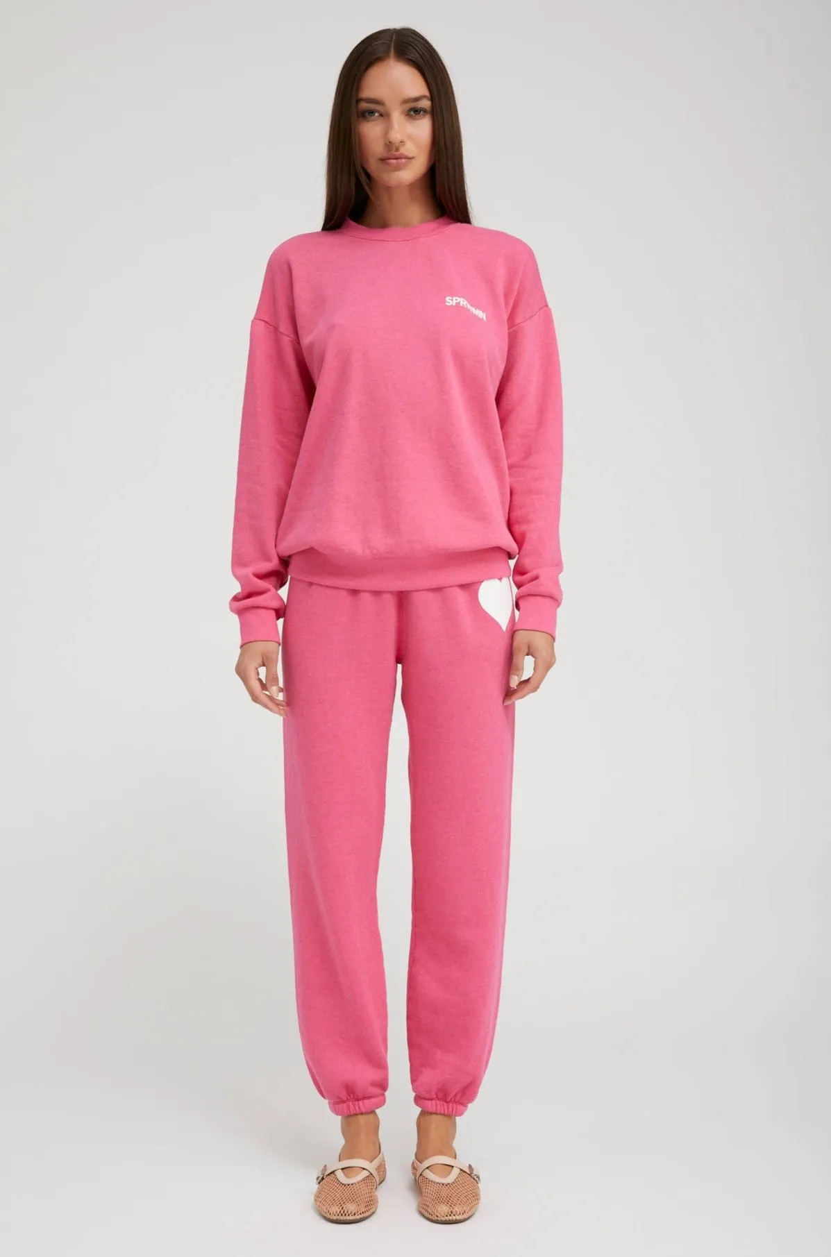 Hot Pink Heart Sweatpants