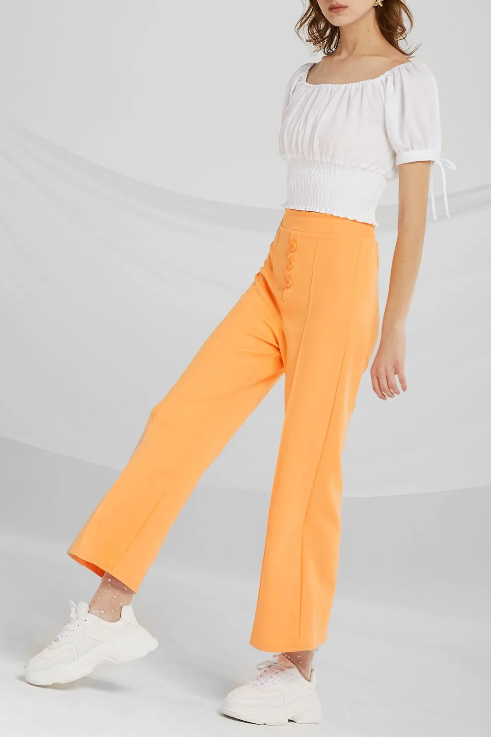 Iliana Ribbed Bootcut Pants