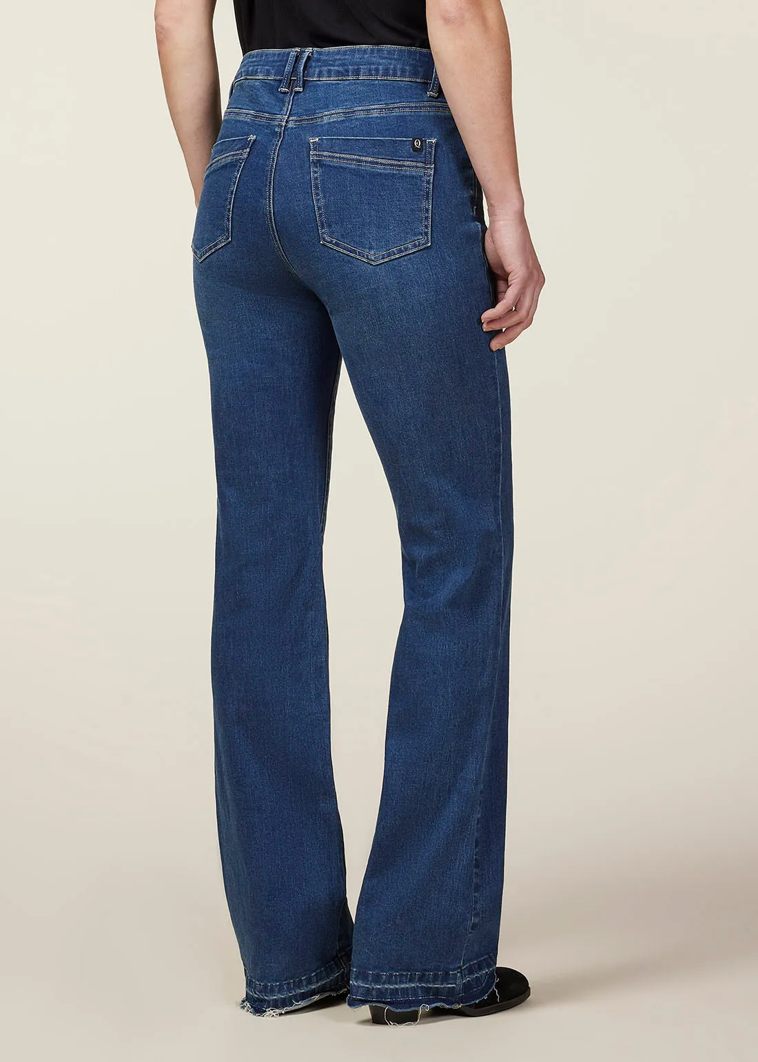 In Motion Bootcut Jean with Raw Hem