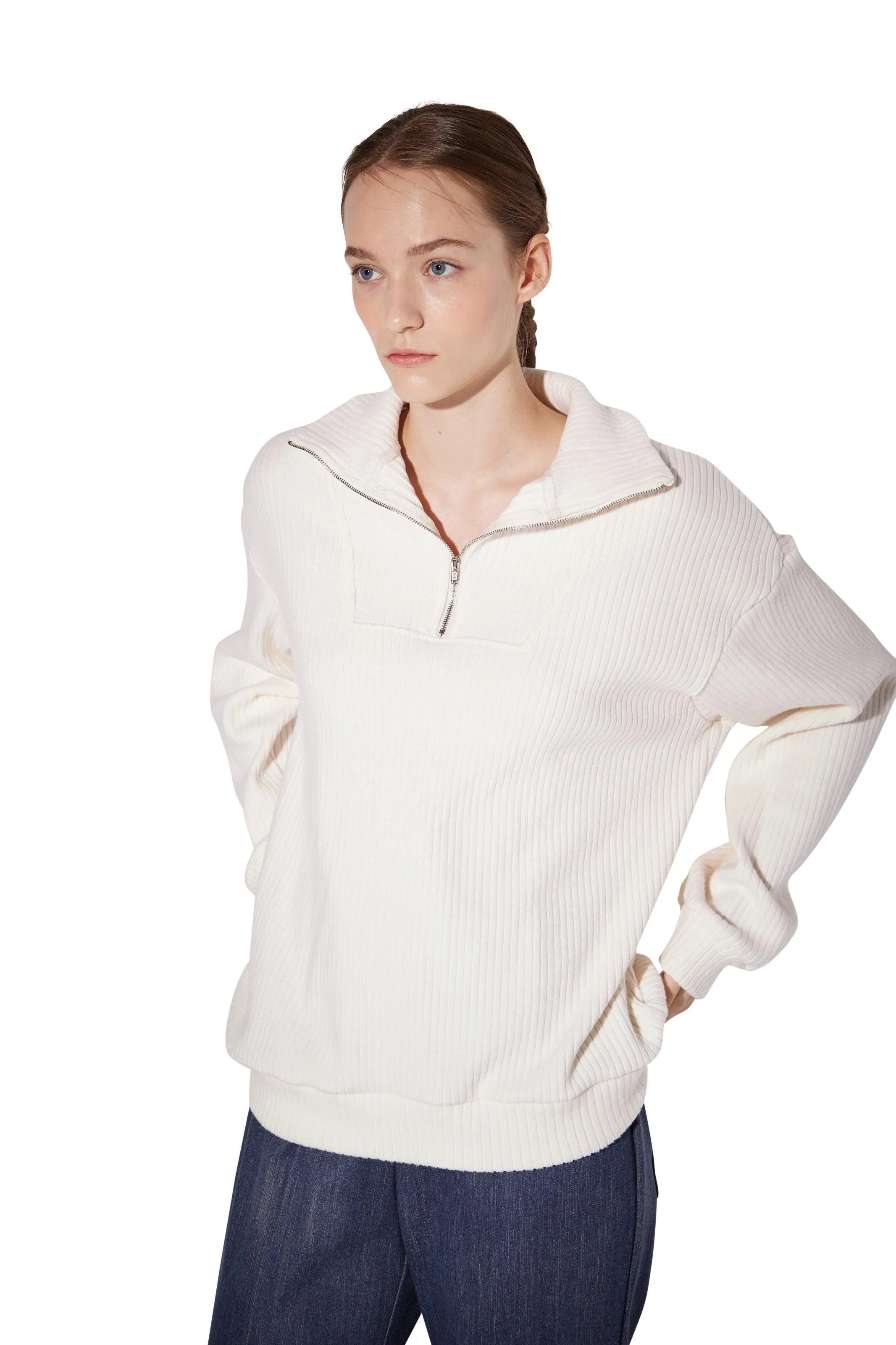 Ivory Golgi Soft Zip-Up