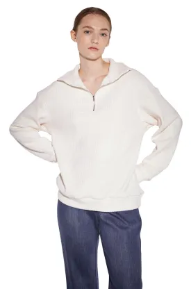 Ivory Golgi Soft Zip-Up