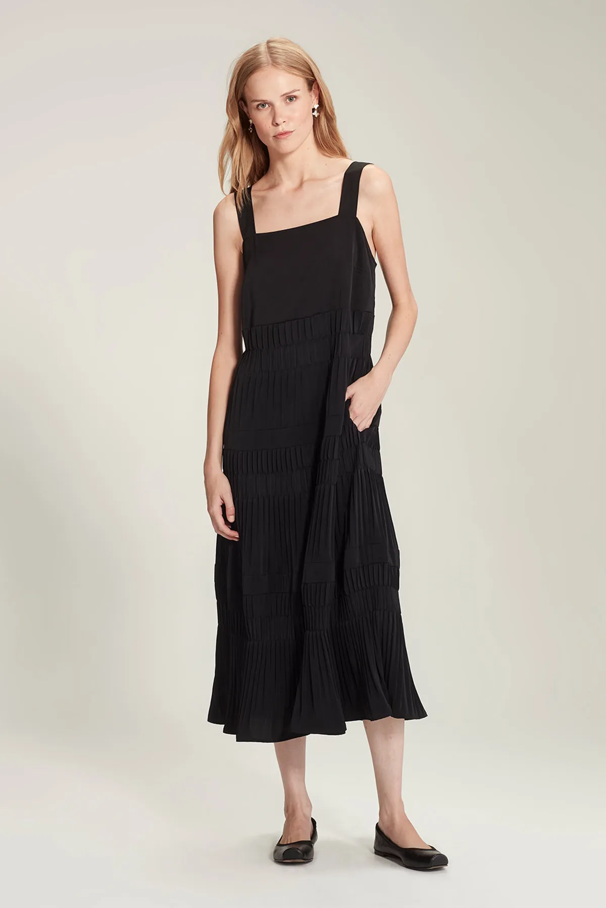 JAVIER PLEAT DRESS