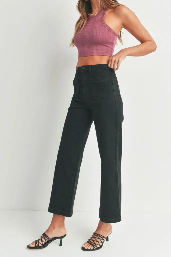 JBD PATCH POCKET WIDE LEG JEAN