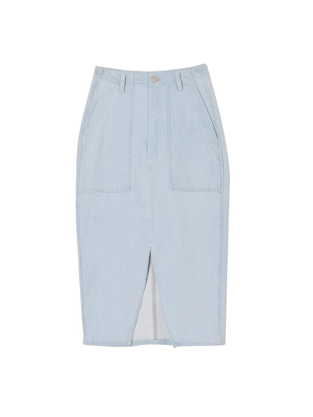 Joe High-waisted Blue Denim Skirt