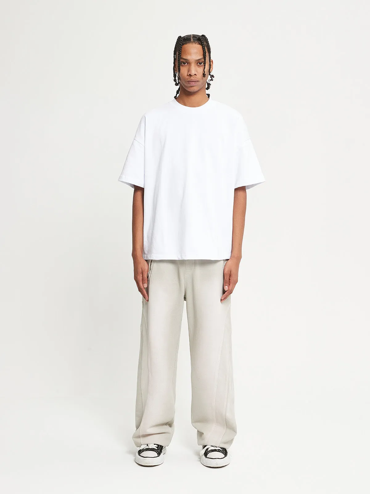 JOGGER PANTS - FADED CREAM