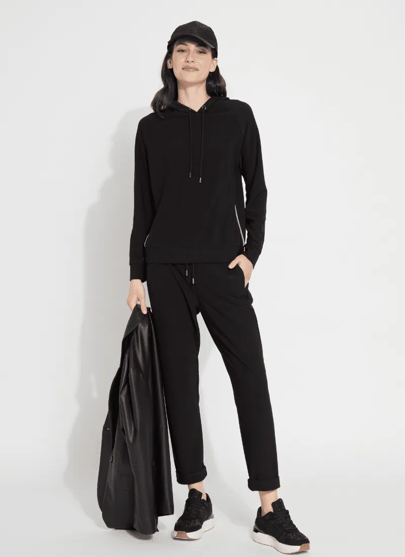 Julia Stretch Crepe Cuffed Jogger