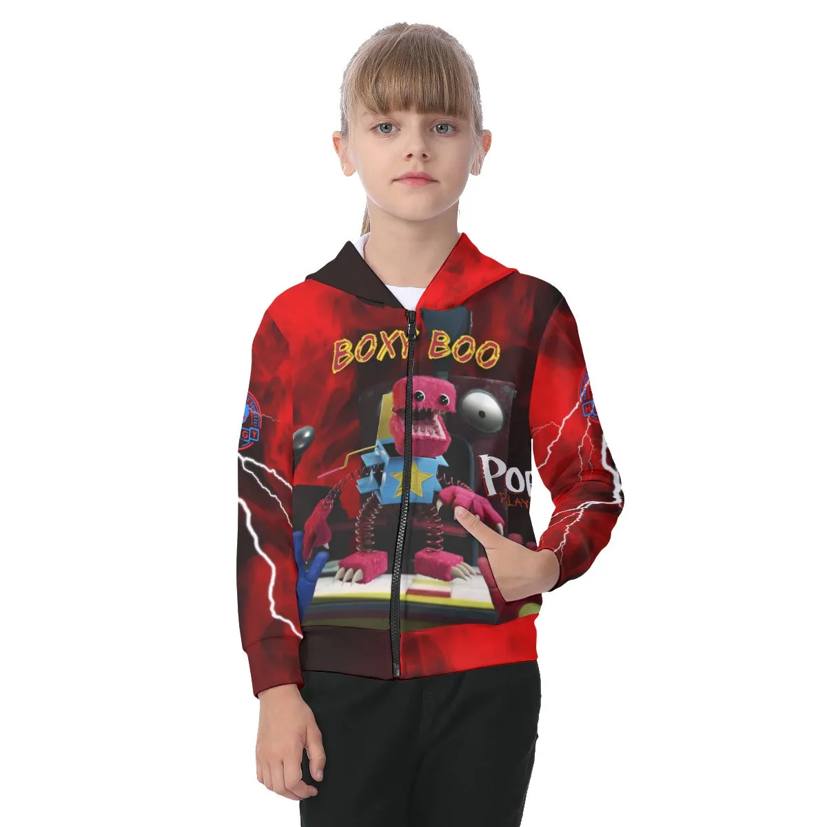 Kids Boxy Boo Zip Up Hoodie