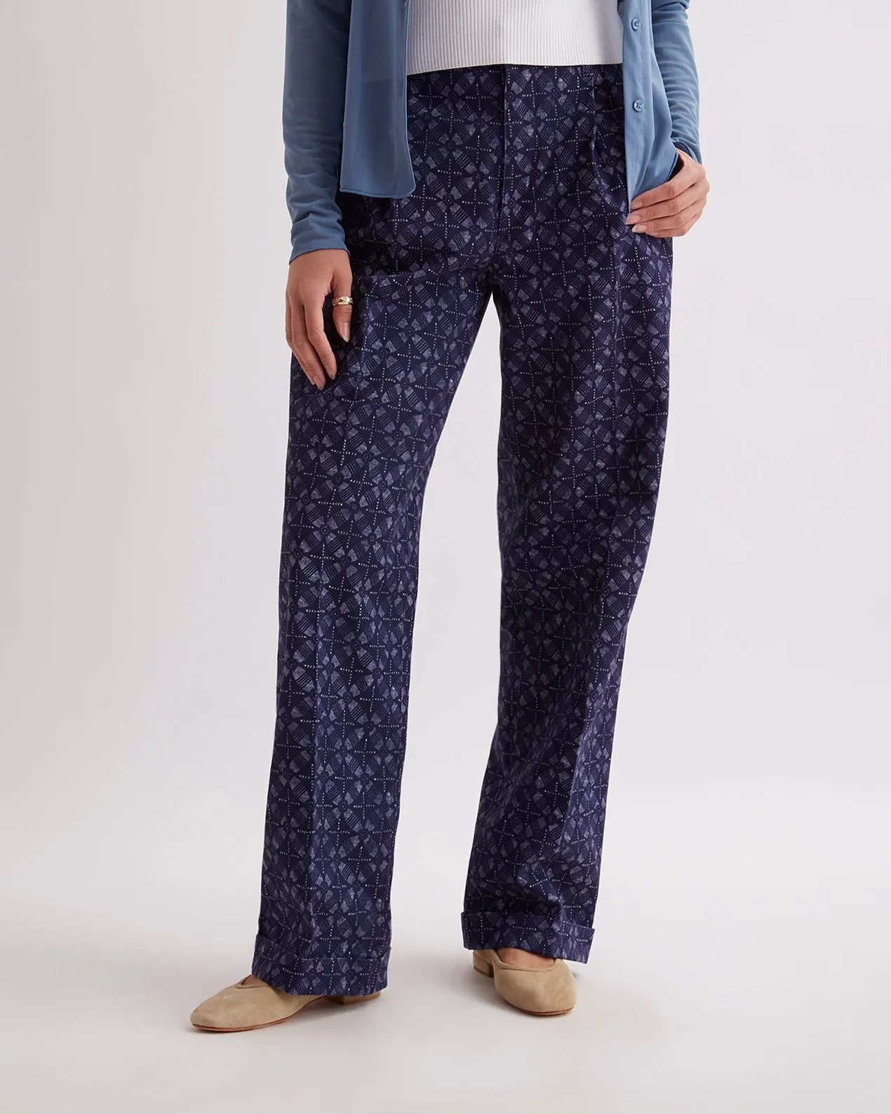 Kim Blockprint Trouser