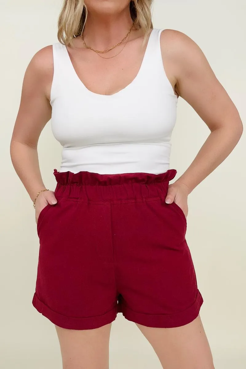 Knot Front Cropped Top and Shorts Set - Ships from The US