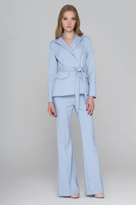 Light Blue Flared Pantsuit