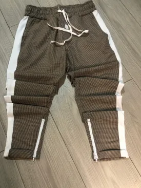 Light Brown Striped Jogger Pant KB126 Streetwear Jogger Pants