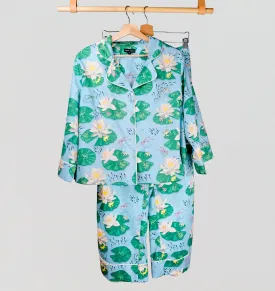 Lily pad long cotton pyjamas