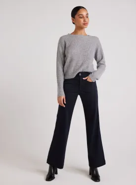 Lola Two Pocket Wide Leg - Soft Black