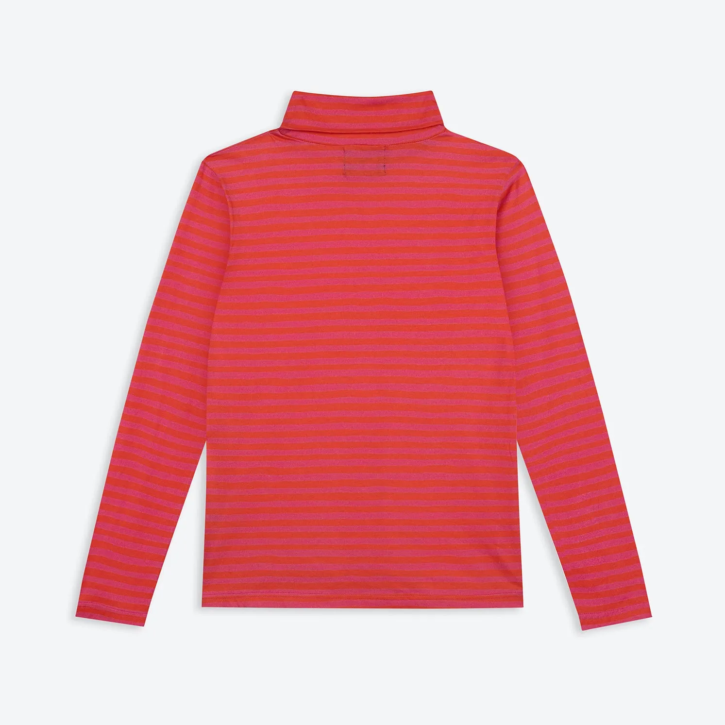 Lowie Pink Stripe Organic Roll Neck