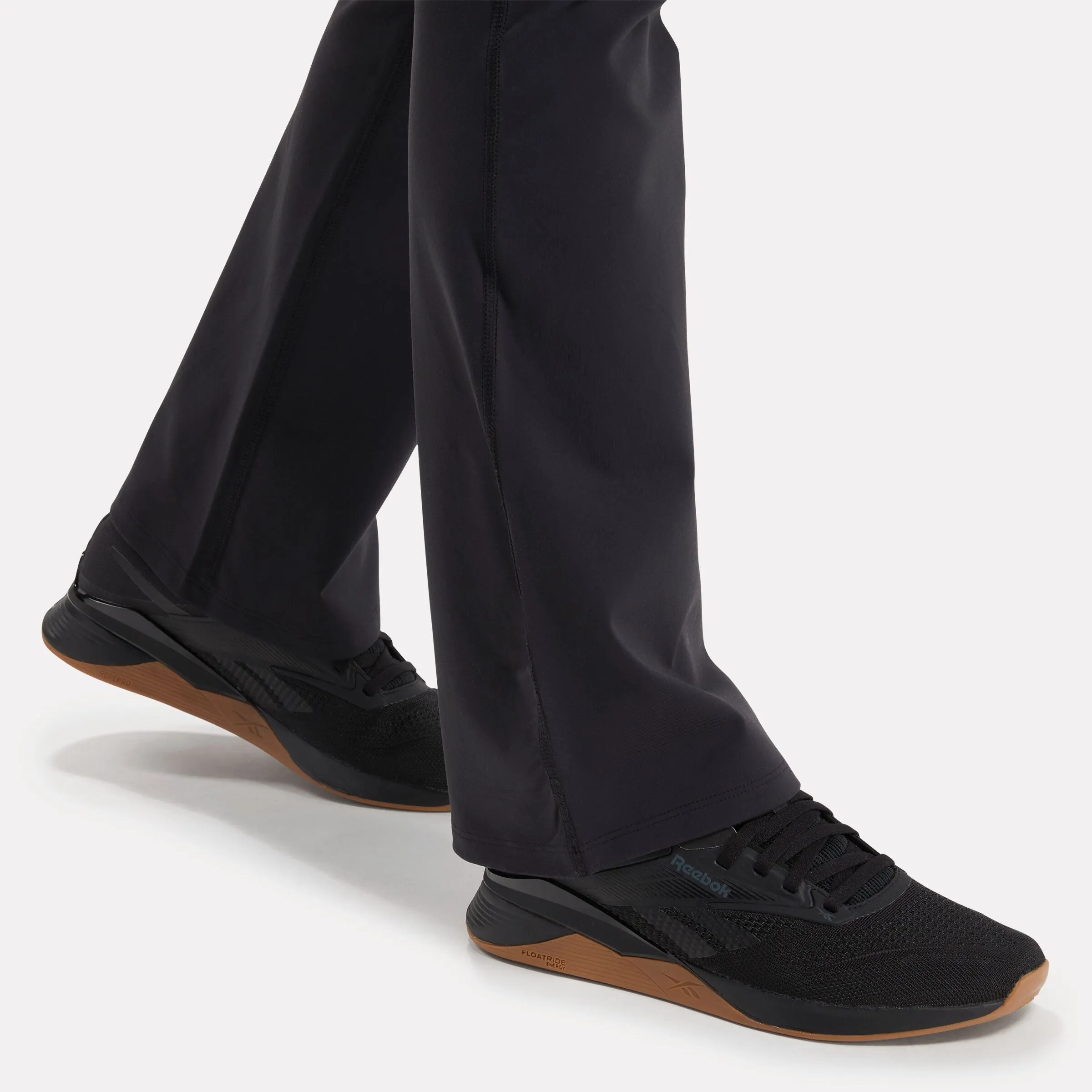 Lux High-Rise Mini-Flare Pants Black