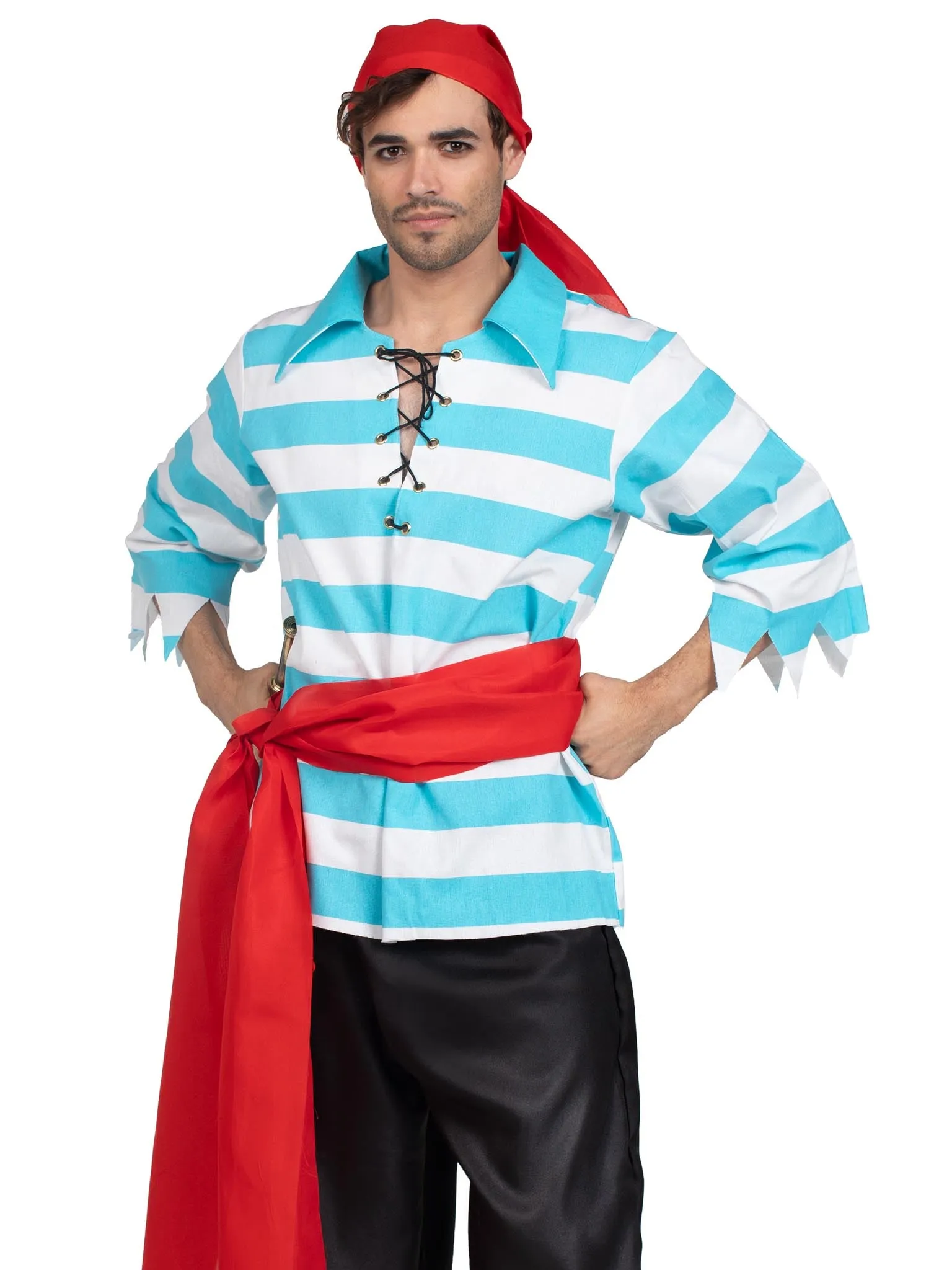 Men's 4 PC Pillaging Pirate Costume