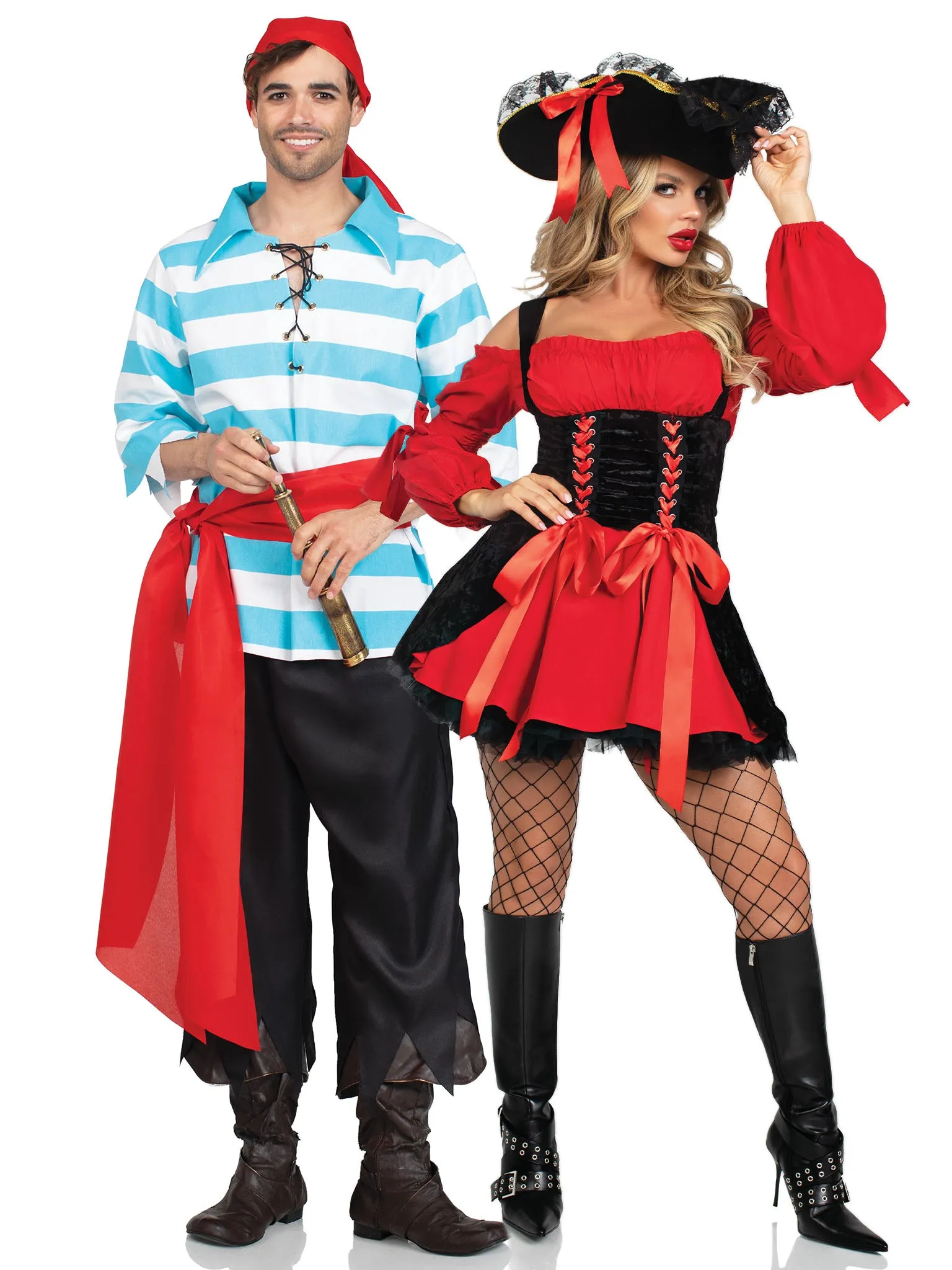 Men's 4 PC Pillaging Pirate Costume