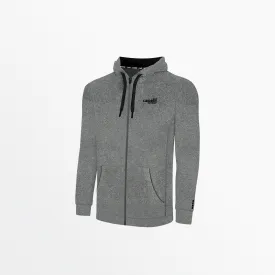 MEN'S ESSENTIAL HEATHER ZIP UP HOODIE