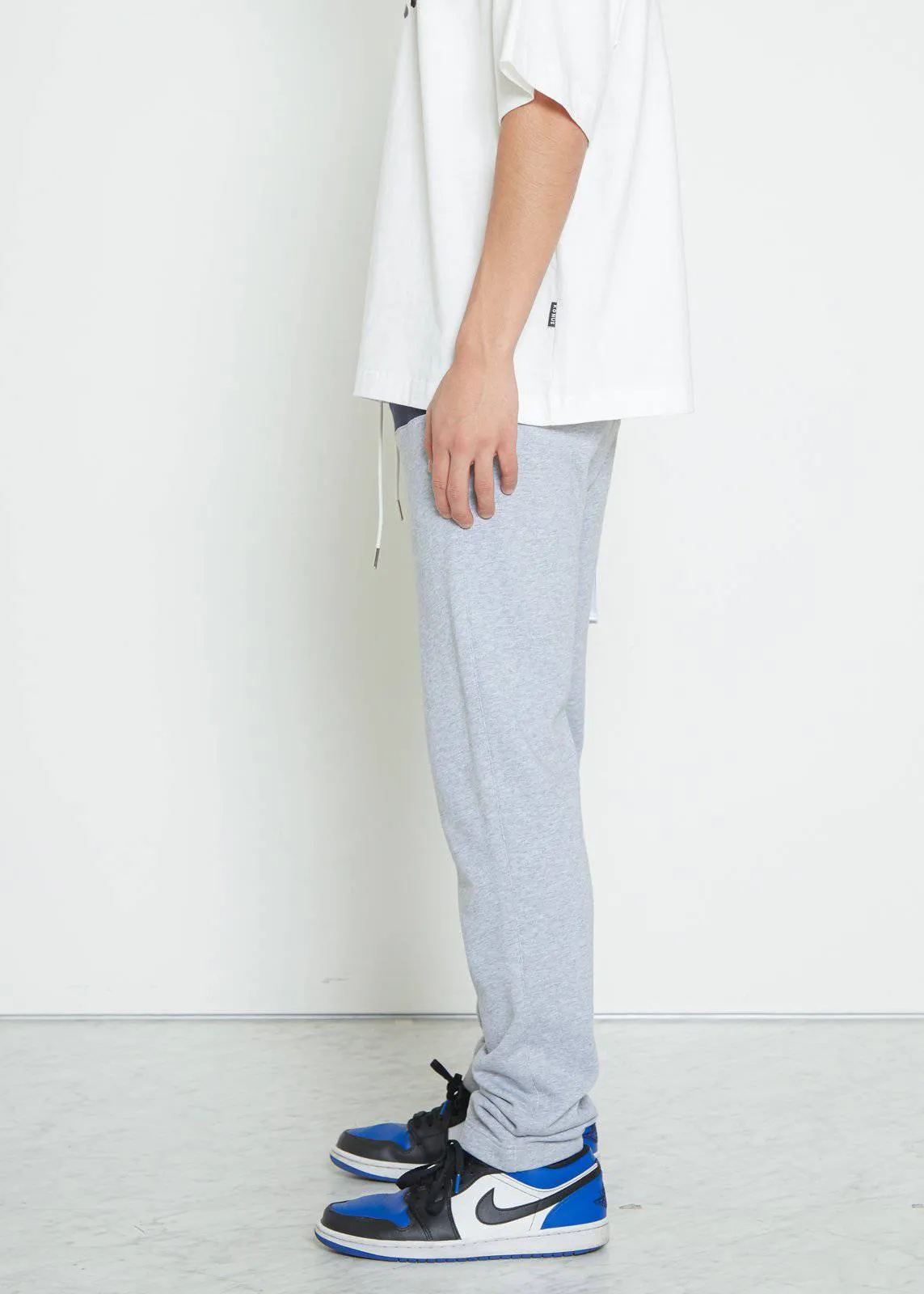 Men's Stripe Sweatpants in Heather Grey