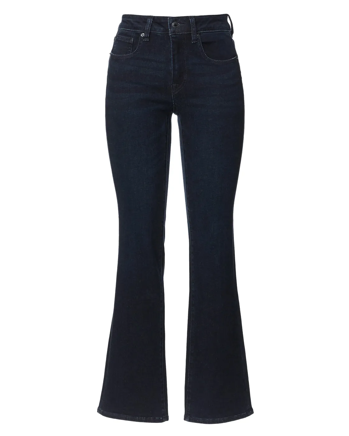 Mid Rise Bootcut Queen Women's Jeans in Dark Blue - BL15832