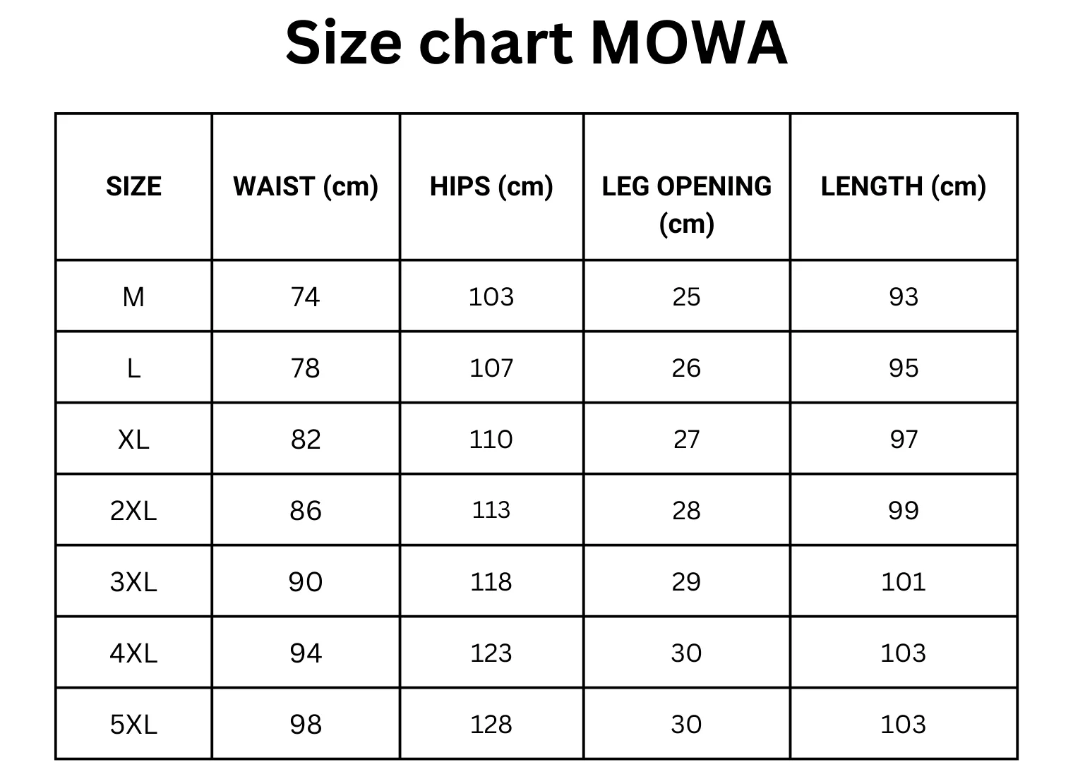 MOWA Warm Fleece Pants