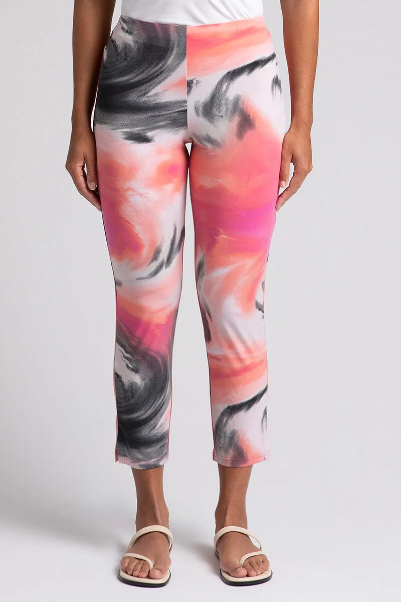 Narrow Pant Ankle | Marble Print