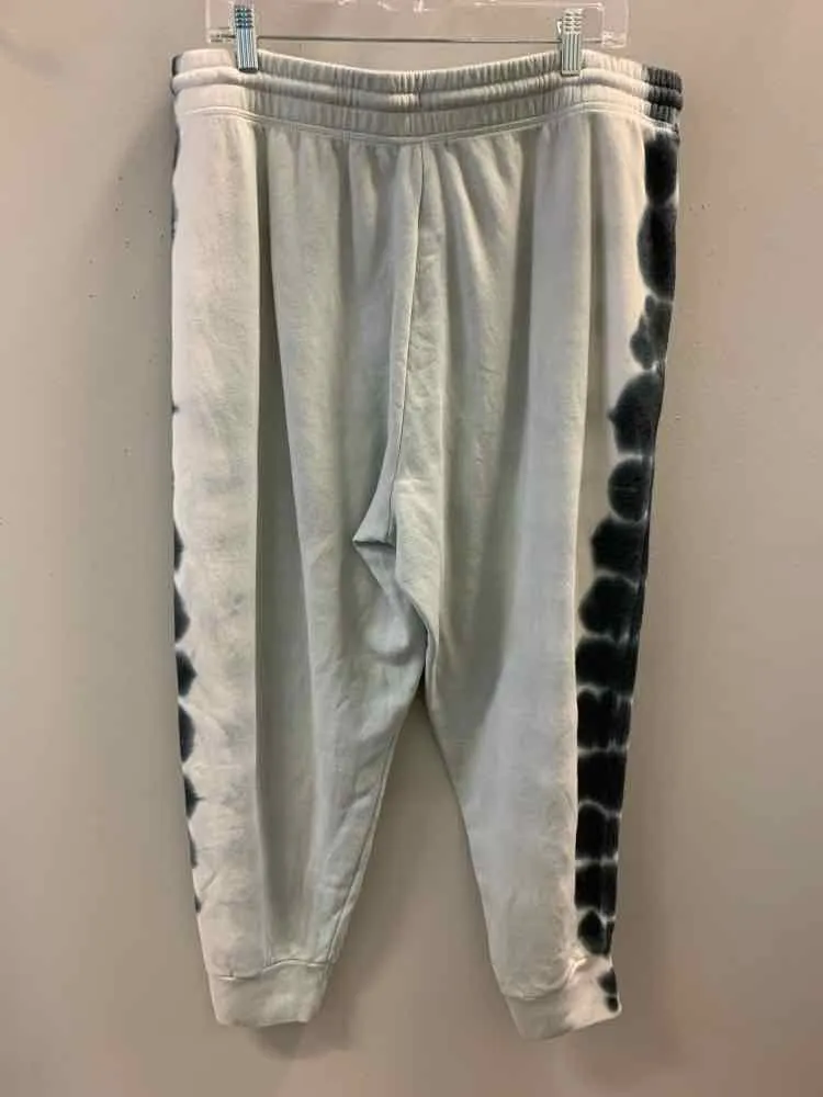 NWT Size 3X STYLE & CO PLUS SIZES GRY/BLK/WHT TIE DYE Sweatpants