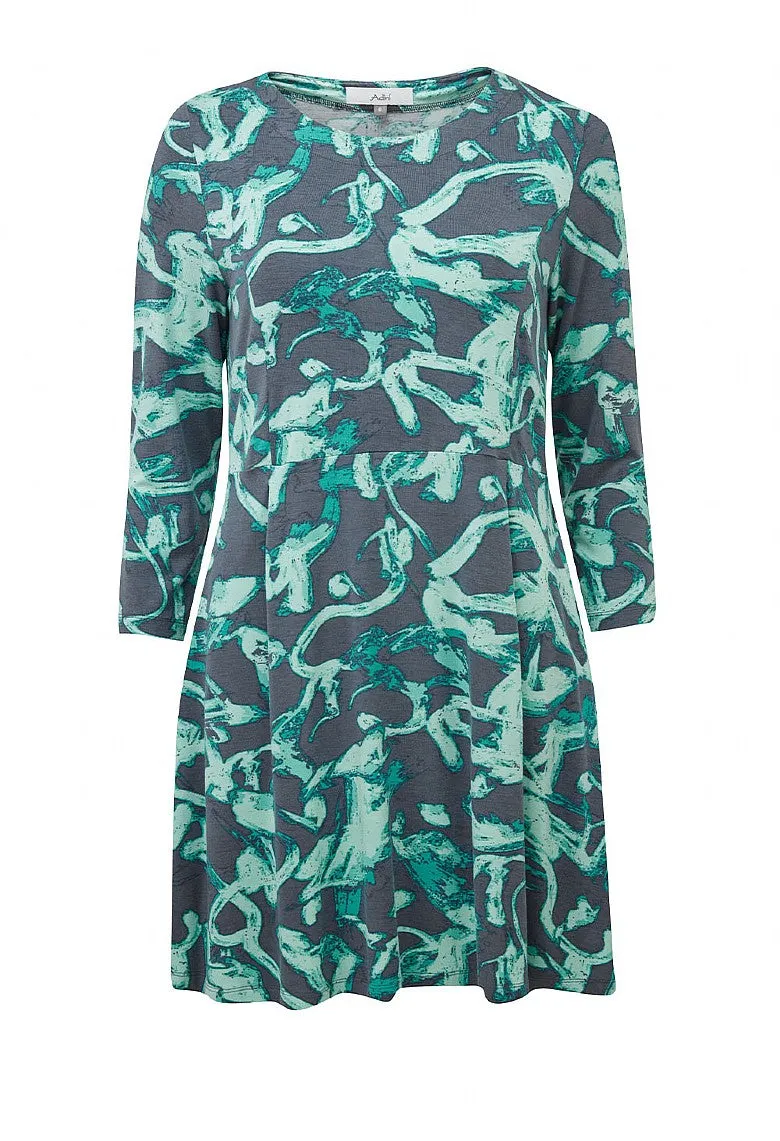 Paint Strokes Flavia Tunic - Blue Mix