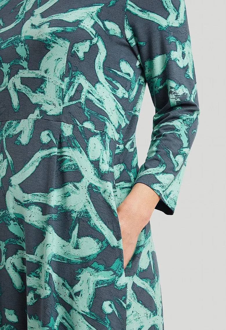 Paint Strokes Flavia Tunic - Blue Mix