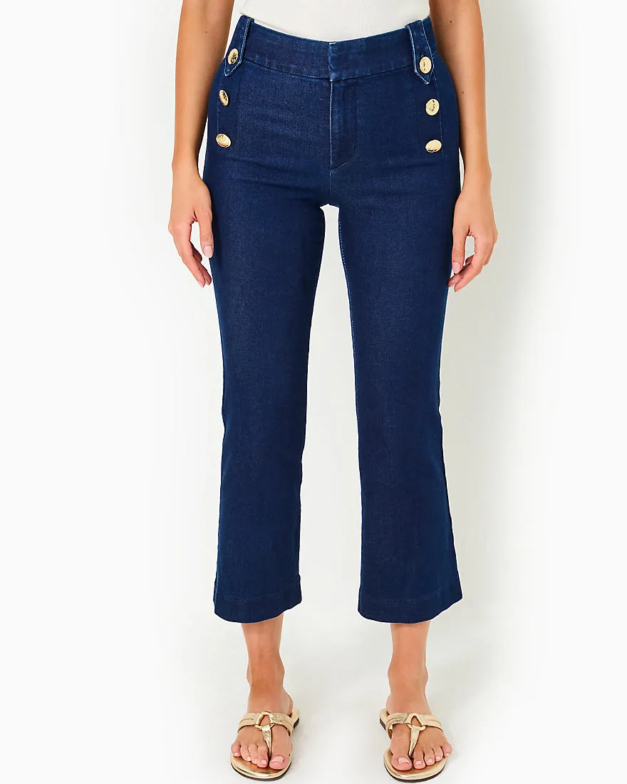 Parrish High Rise Crop Flare Pant