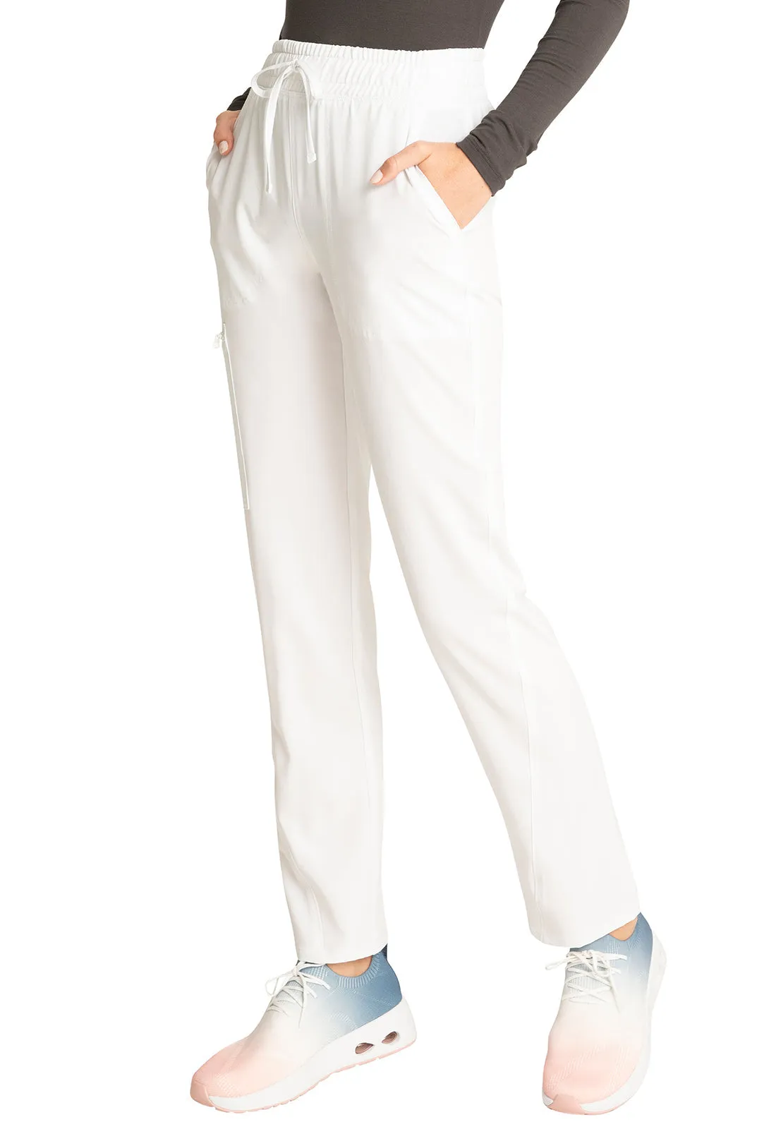 PETITE - Allura by Cherokee Women's Mid Rise Tapered Leg Drawstring Scrub Pant CKA184P