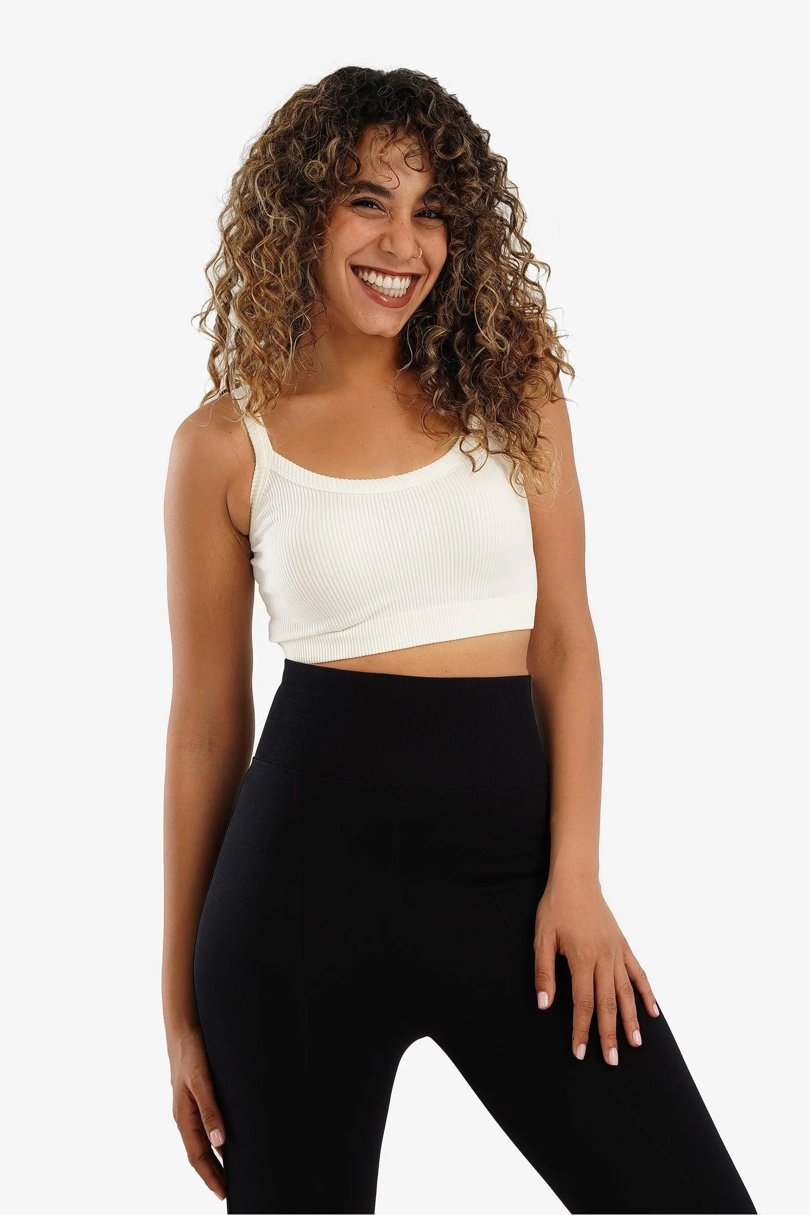 Plunge Neck Crop Top