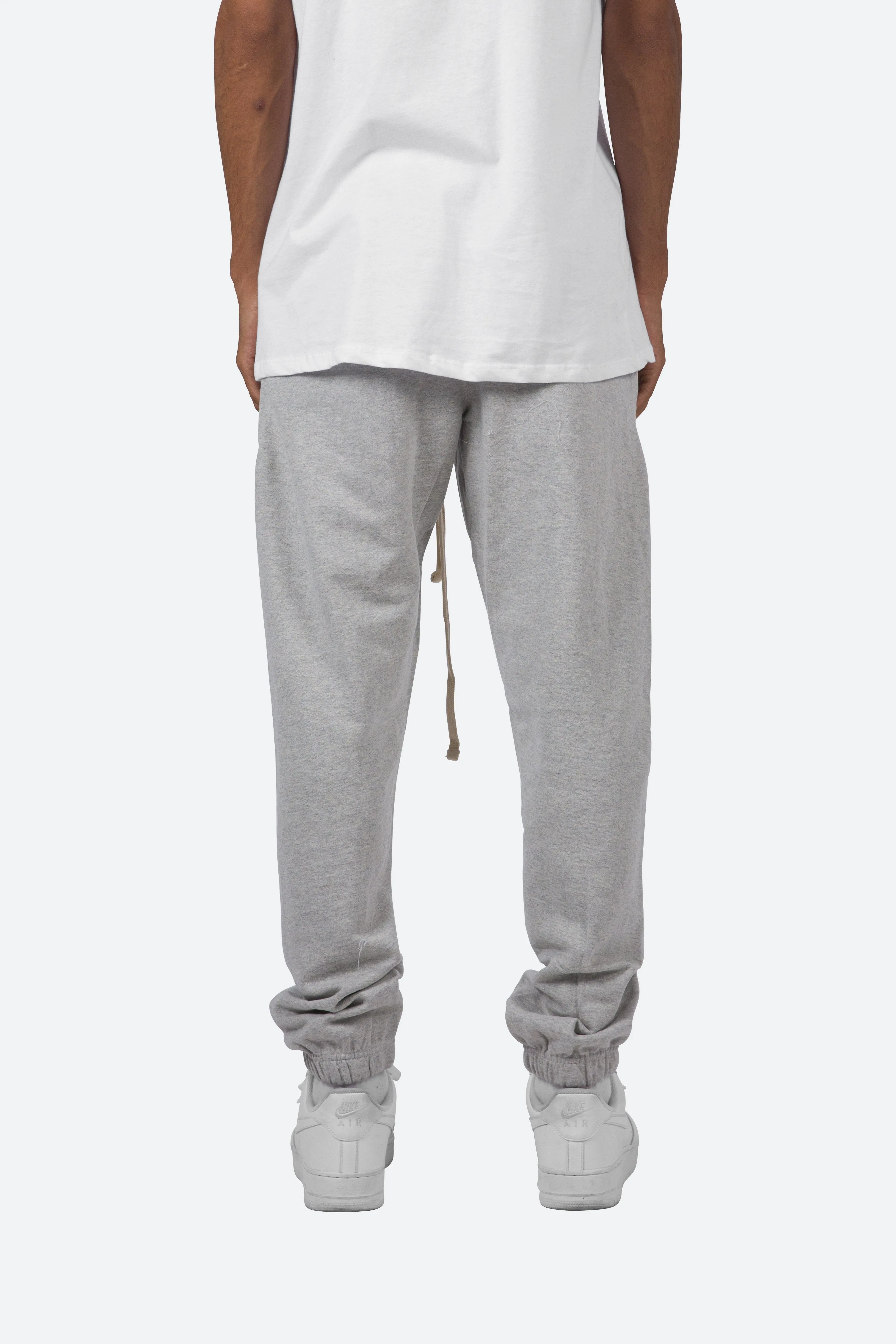 Raw Pleated Sweatpants - Grey