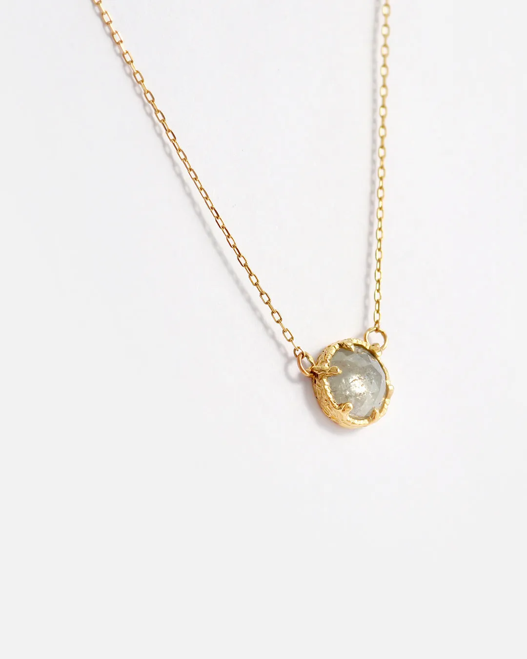 Rose Cut Grey Diamond / Pendant