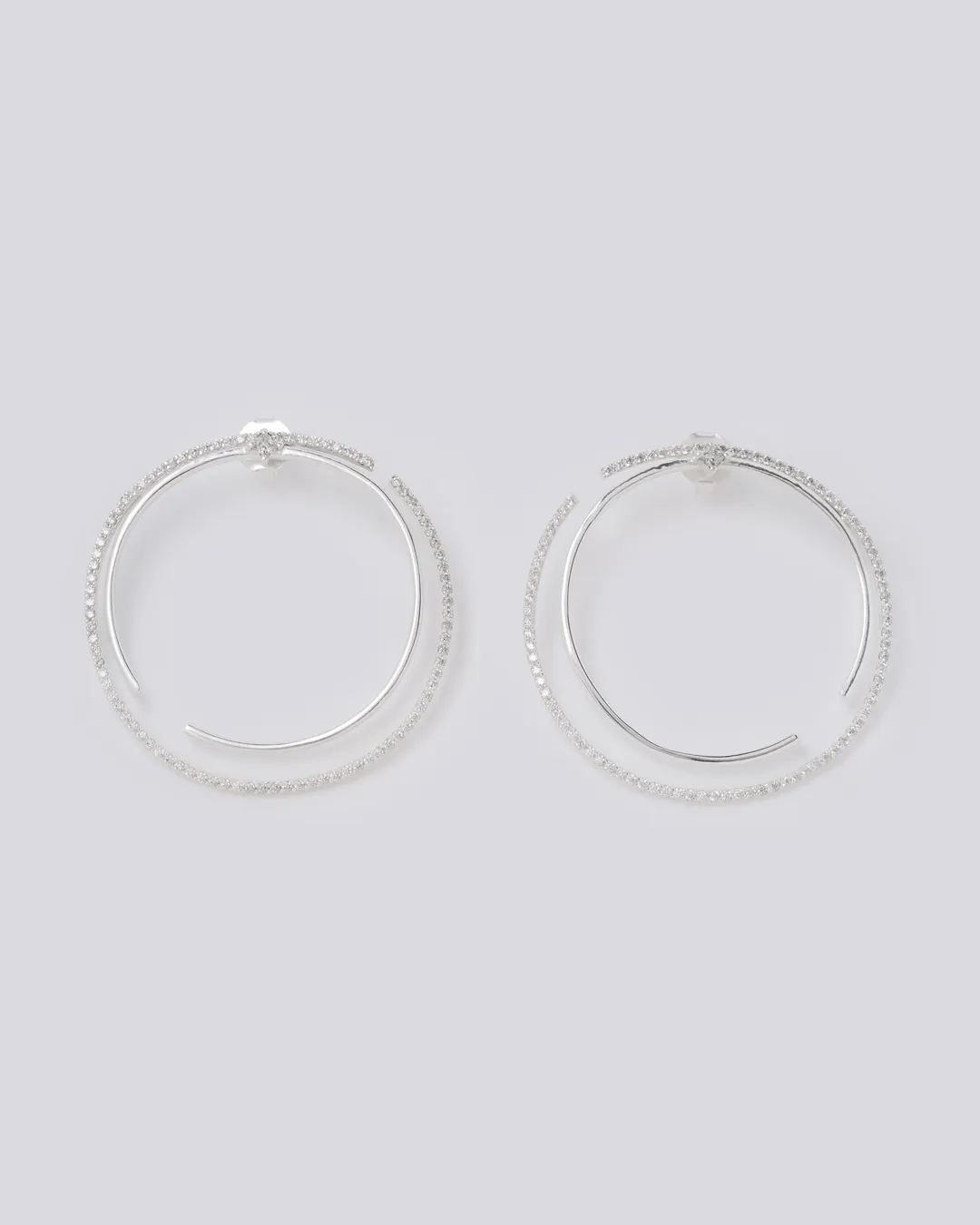 Sacred Circle Silver Earrings