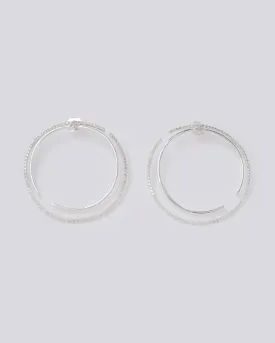 Sacred Circle Silver Earrings