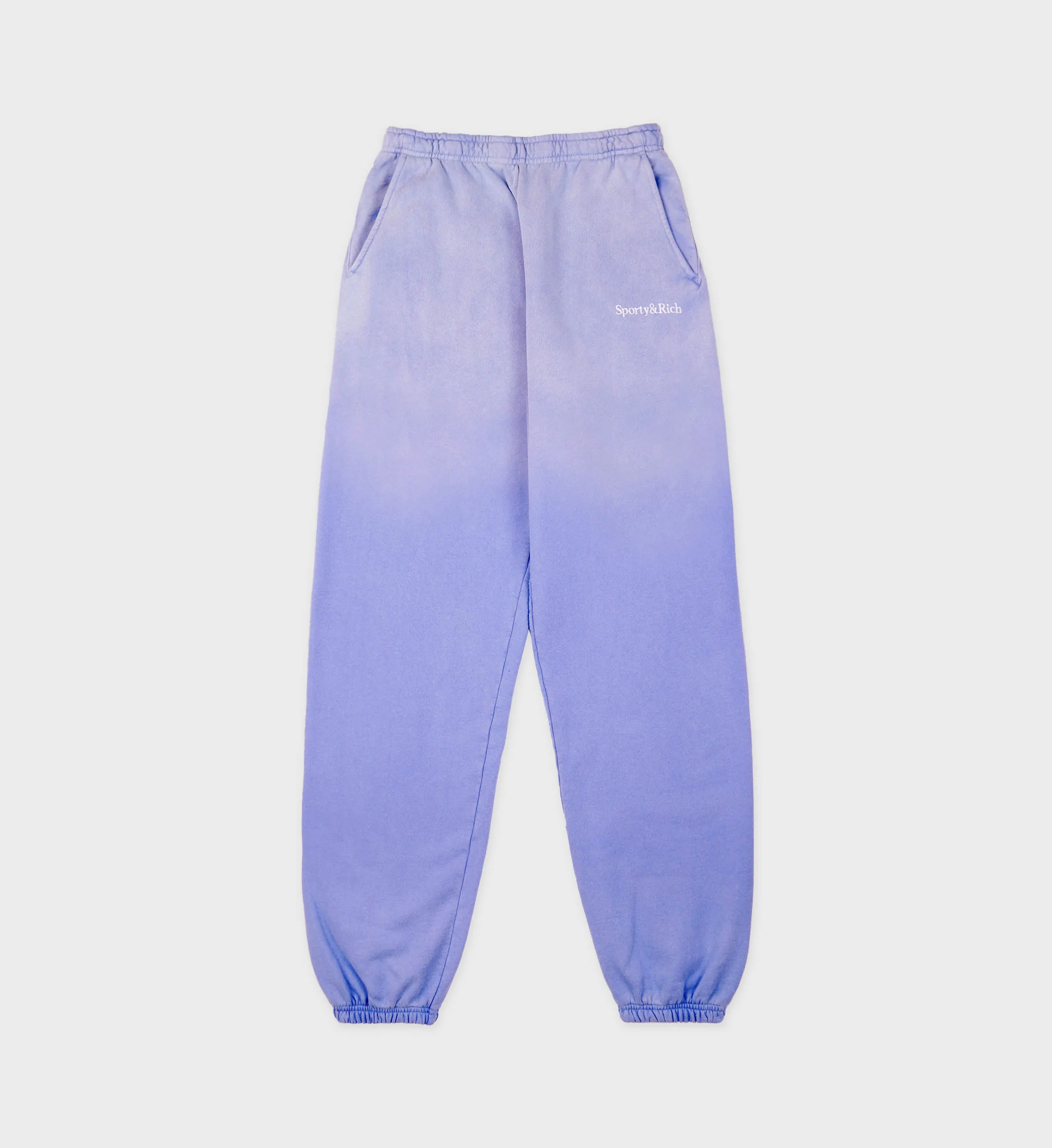 Serif Logo Sweatpant - Dip Dye Blue/White