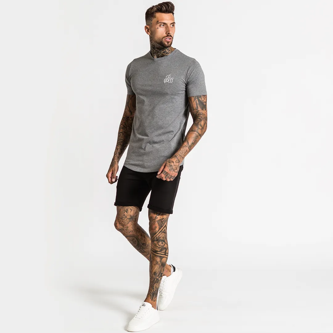 Signature Tee - Charcoal Marl