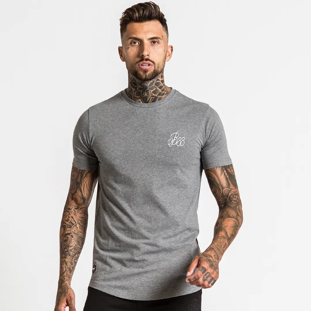 Signature Tee - Charcoal Marl