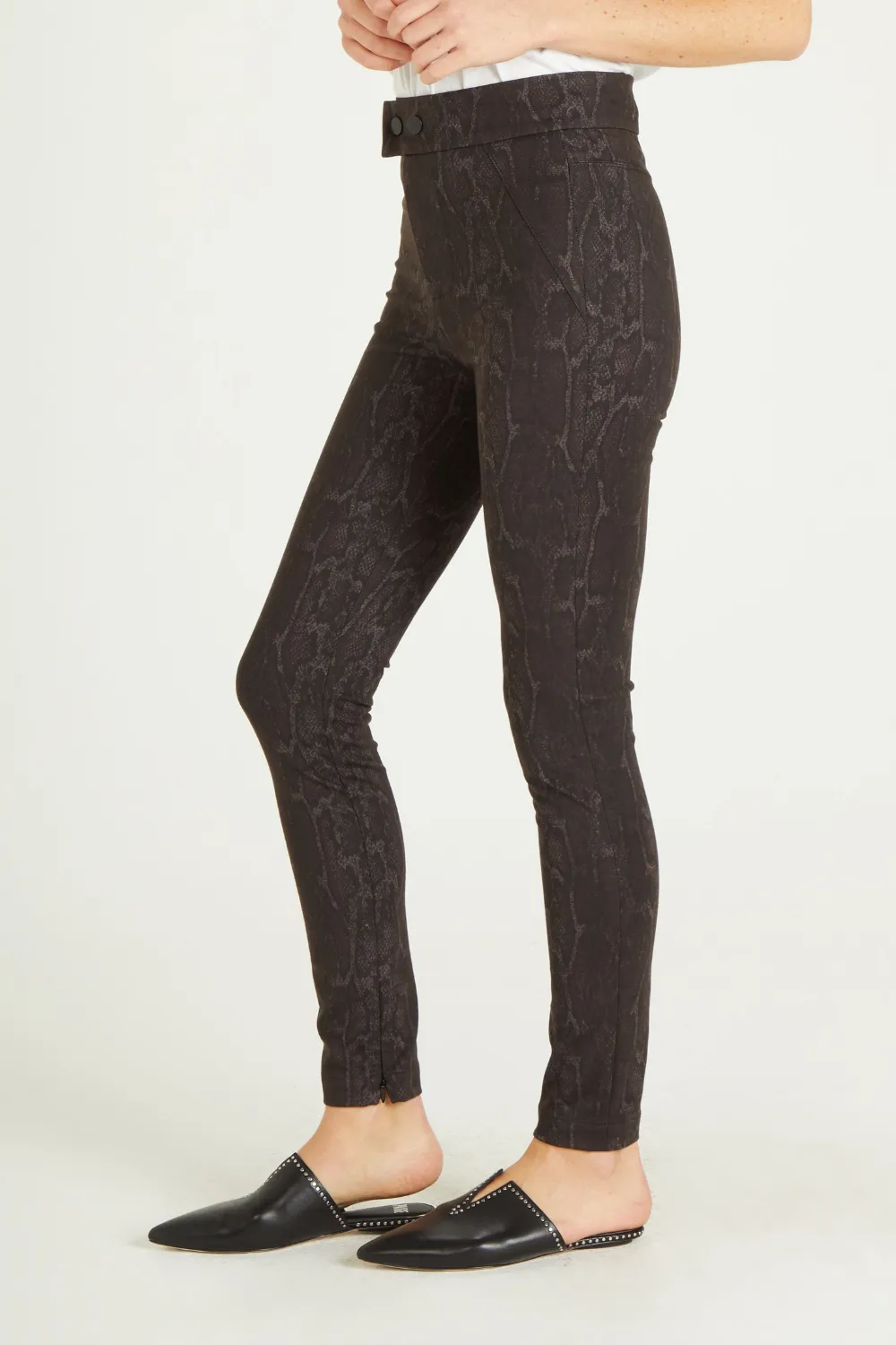 SUPER HIGH RISE NINA LEGGING | MOCHA SNAKE