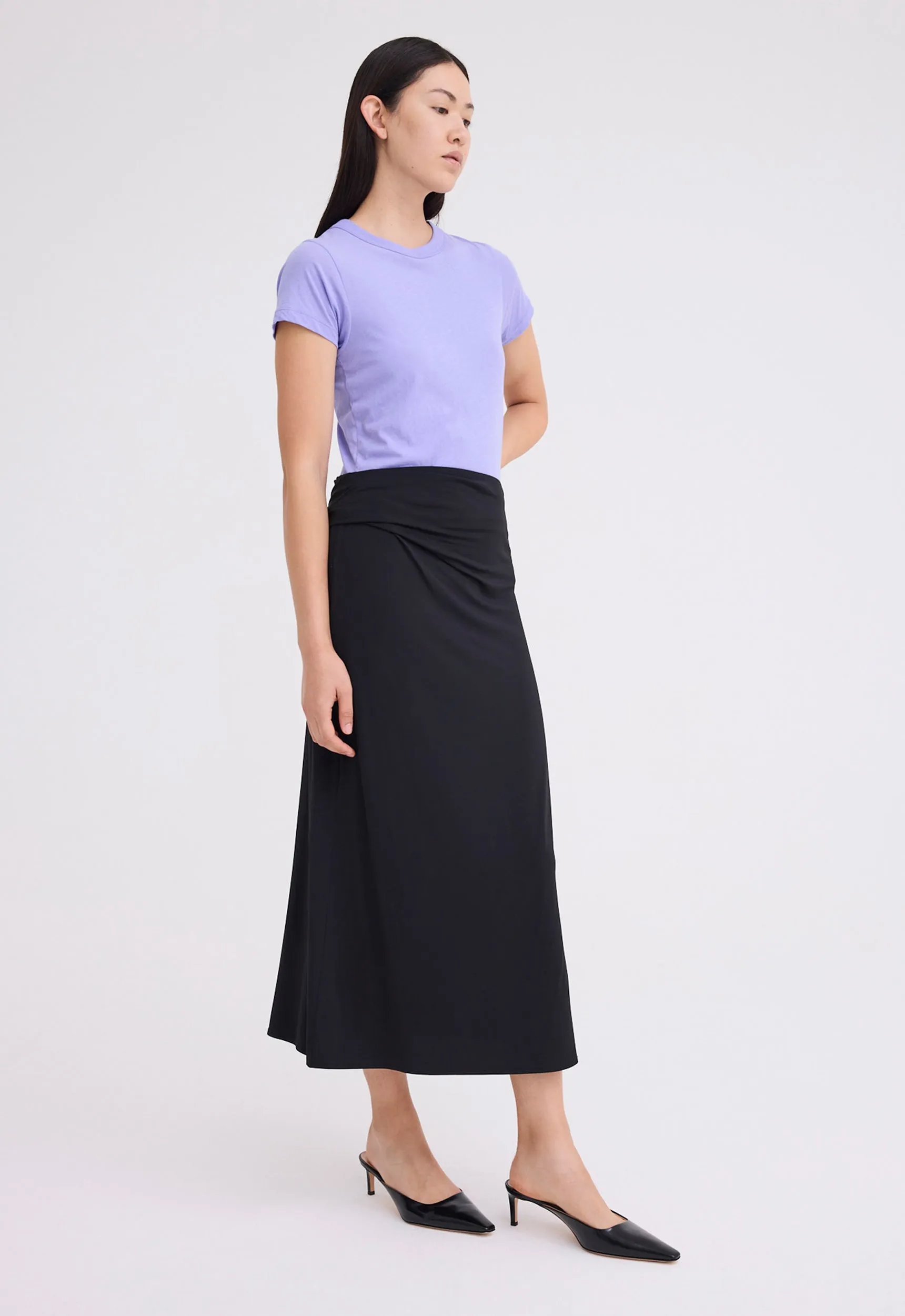 Suri Midi Skirt - Black