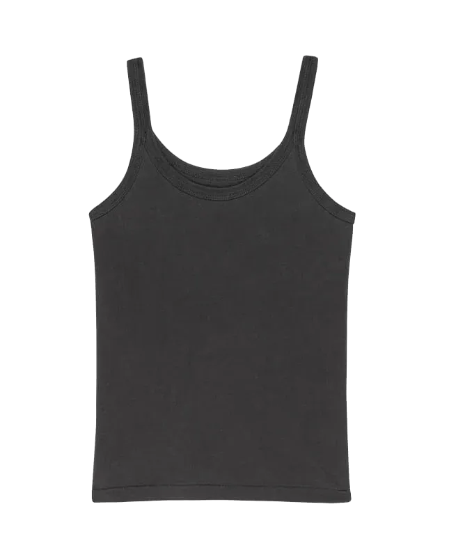 The Slim Tank. Solid -- Washed Black