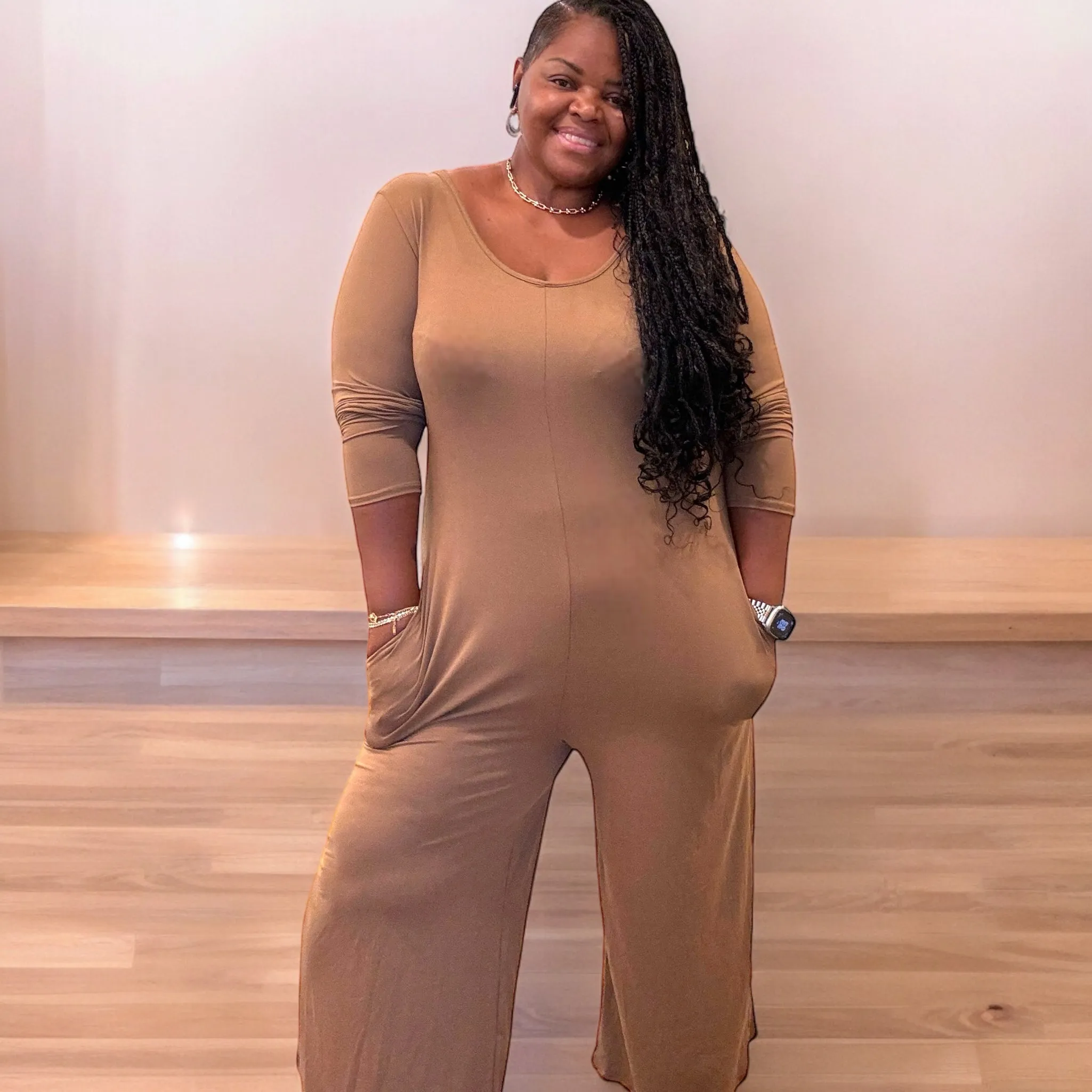 The Zatima Wide Leg Jumpsuit